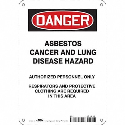 Safety Sign 10 inx7 in Polyethylene