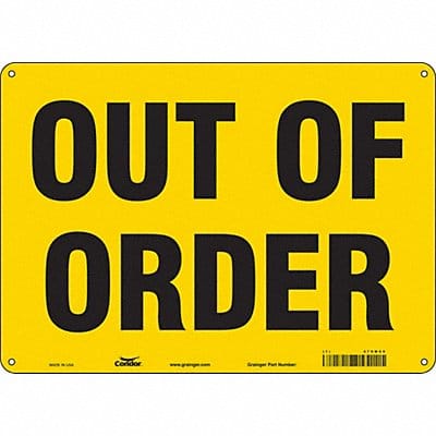 Safety Sign 10 inx14 in Polyethylene
