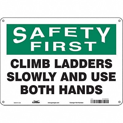 Safety Sign 10 inx14 in Aluminum