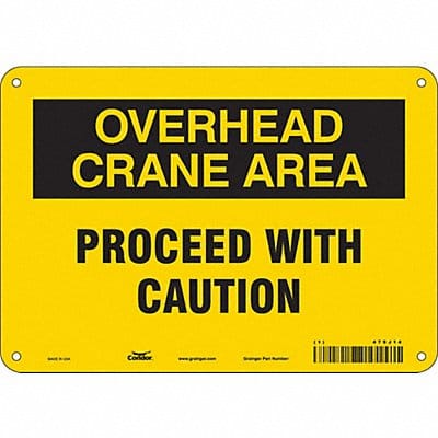 Safety Sign 7 inx10 in Polyethylene