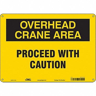 Safety Sign 10 inx14 in Polyethylene
