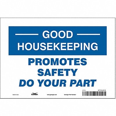 Safety Sign 7 inx10 in Vinyl