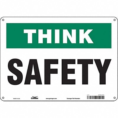 Safety Sign 10 inx14 in Aluminum
