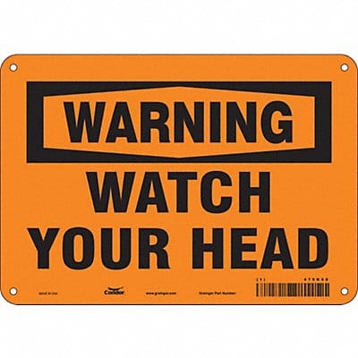 Safety Sign 7 in x 10 in Polyethylene