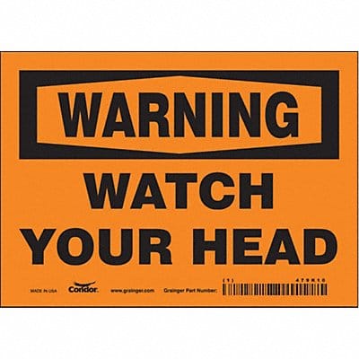 Safety Sign 5 in x 7 in Vinyl