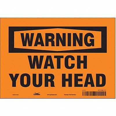 Safety Sign 7 inx10 in Vinyl