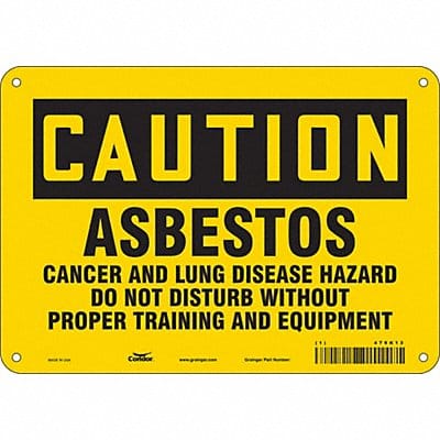 Safety Sign 7 in x 10 in Aluminum