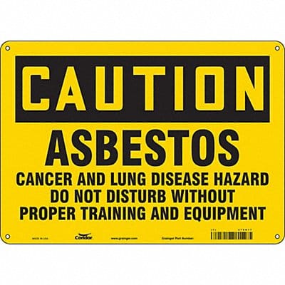 Safety Sign 10 in x 14 in Polyethylene
