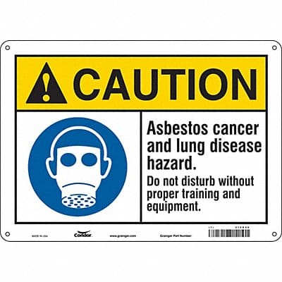 Safety Sign 10 in x 14 in Polyethylene