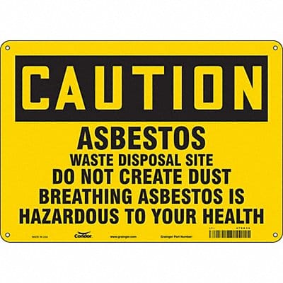 Safety Sign 10 inx14 in Aluminum