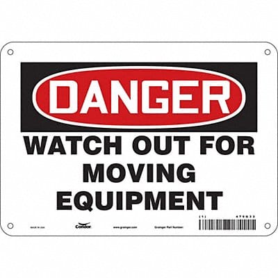 Safety Sign 7 in x 10 in Aluminum