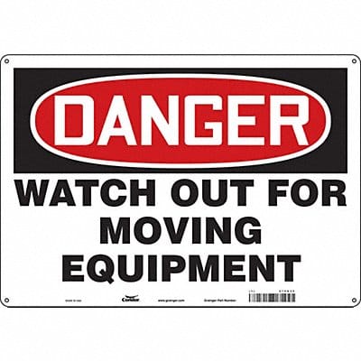 Safety Sign 14 in x 20 in Aluminum