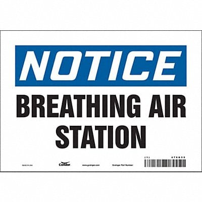 Safety Sign 7 in x 10 in Vinyl