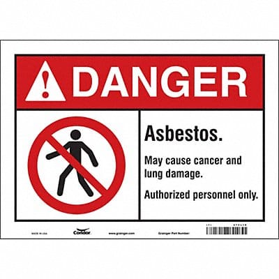 Safety Sign 10 in x 14 in Vinyl