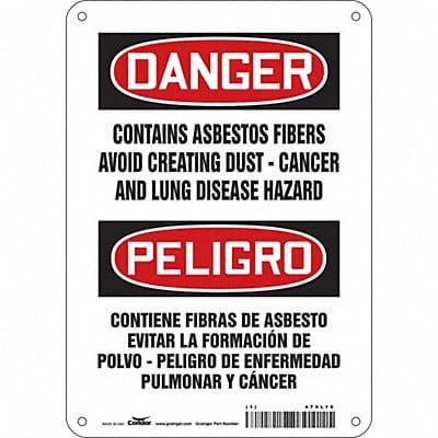 Safety Sign 10 inx7 in Aluminum