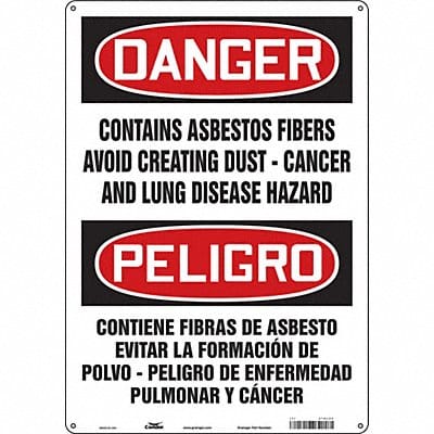 Safety Sign 20 in x 14 in Polyethylene