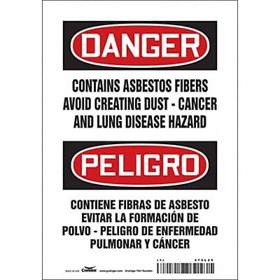 Safety Sign 10 inx7 in Vinyl