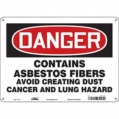 Safety Sign 10 inx14 in Polyethylene