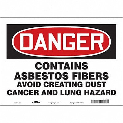 Safety Sign 10 inx14 in Vinyl