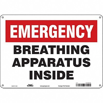 Safety Sign 10 in x 14 in Aluminum