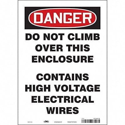 Safety Sign 14 in x 10 in Vinyl