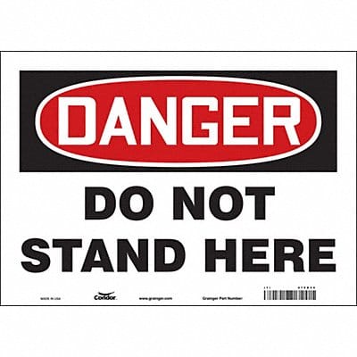 Safety Sign 10 in x 14 in Vinyl Safety Sign 10 in x 14 in Vinyl