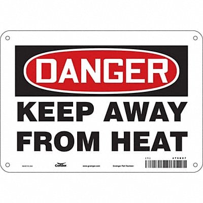 Safety Sign 7 in x 10 in Aluminum