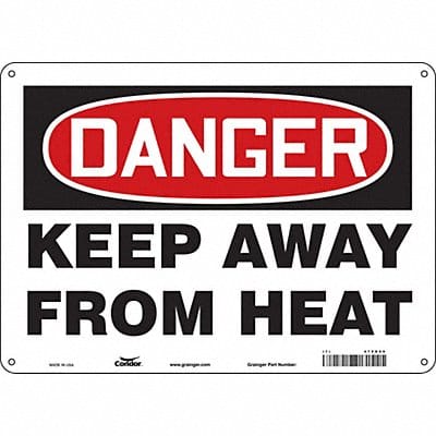 Safety Sign 10 inx14 in Polyethylene