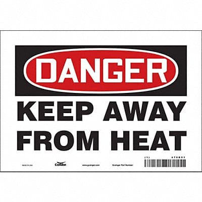 Safety Sign 7 in x 10 in Vinyl