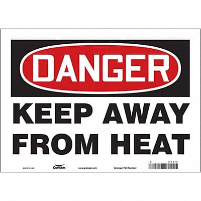 Safety Sign 10 in x 14 in Vinyl