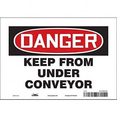 Safety Sign 7 inx10 in Vinyl