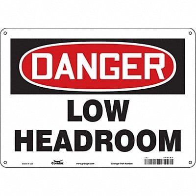 Safety Sign 10 in x 14 in Aluminum