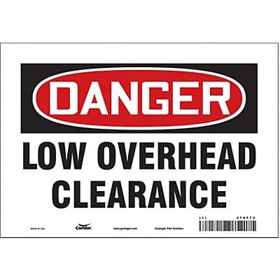 Safety Sign 7 in x 10 in Vinyl