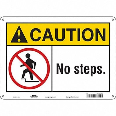 Safety Sign 10 in x 14 in Polyethylene