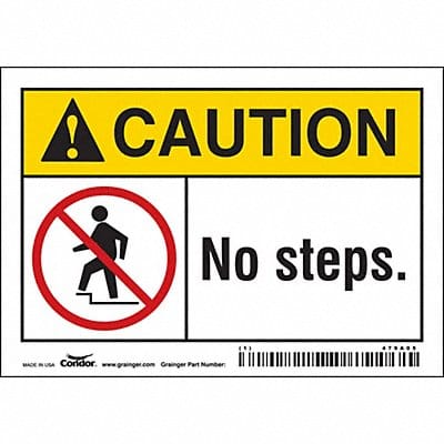 Safety Sign 3 1/2 inx5 in Vinyl