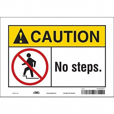 Safety Sign 7 in x 10 in Vinyl
