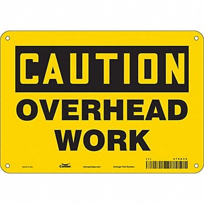 Safety Sign 7 in x 10 in Polyethylene