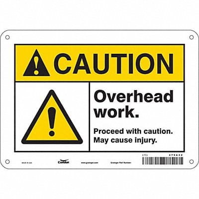 Safety Sign 7 in x 10 in Polyethylene