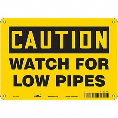 Safety Sign 7 in x 10 in Aluminum