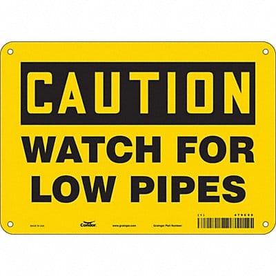 Safety Sign 7 inx10 in Polyethylene