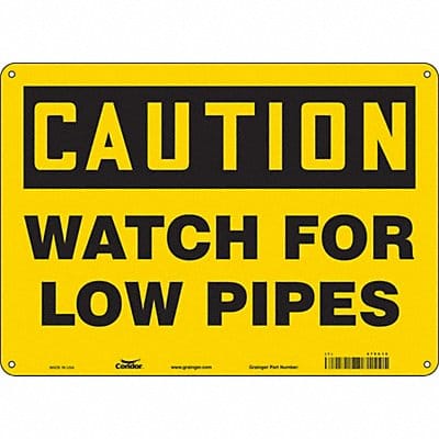 Safety Sign 10 inx14 in Polyethylene