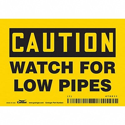 Safety Sign 3 1/2 inx5 in Vinyl