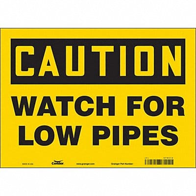 Safety Sign 10 in x 14 in Vinyl
