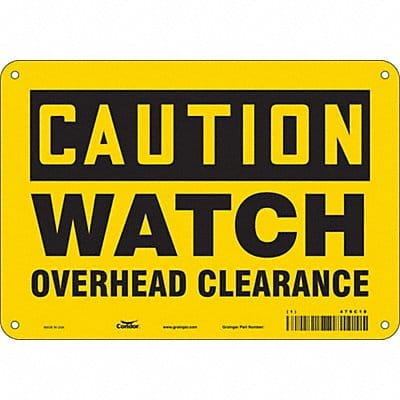 Safety Sign 7 inx10 in Polyethylene
