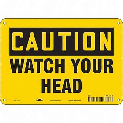 Safety Sign 7 inx10 in Polyethylene