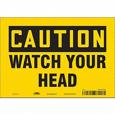 Safety Sign 7 inx10 in Vinyl