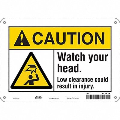 Safety Sign 7 inx10 in Polyethylene