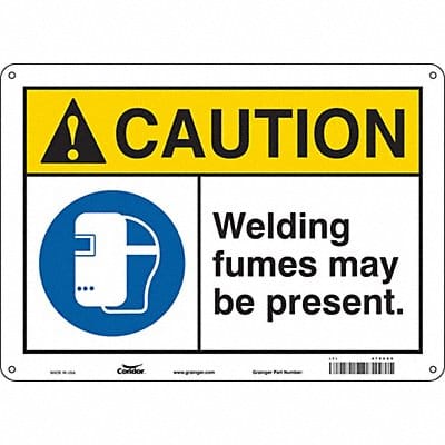 Safety Sign 10 inx14 in Aluminum