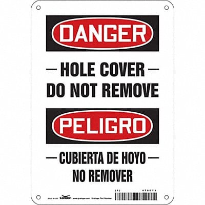 Safety Sign 10 inx7 in Polyethylene
