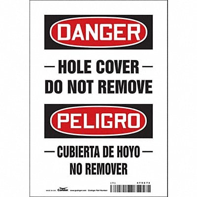 Safety Sign 10 in x 7 in Vinyl